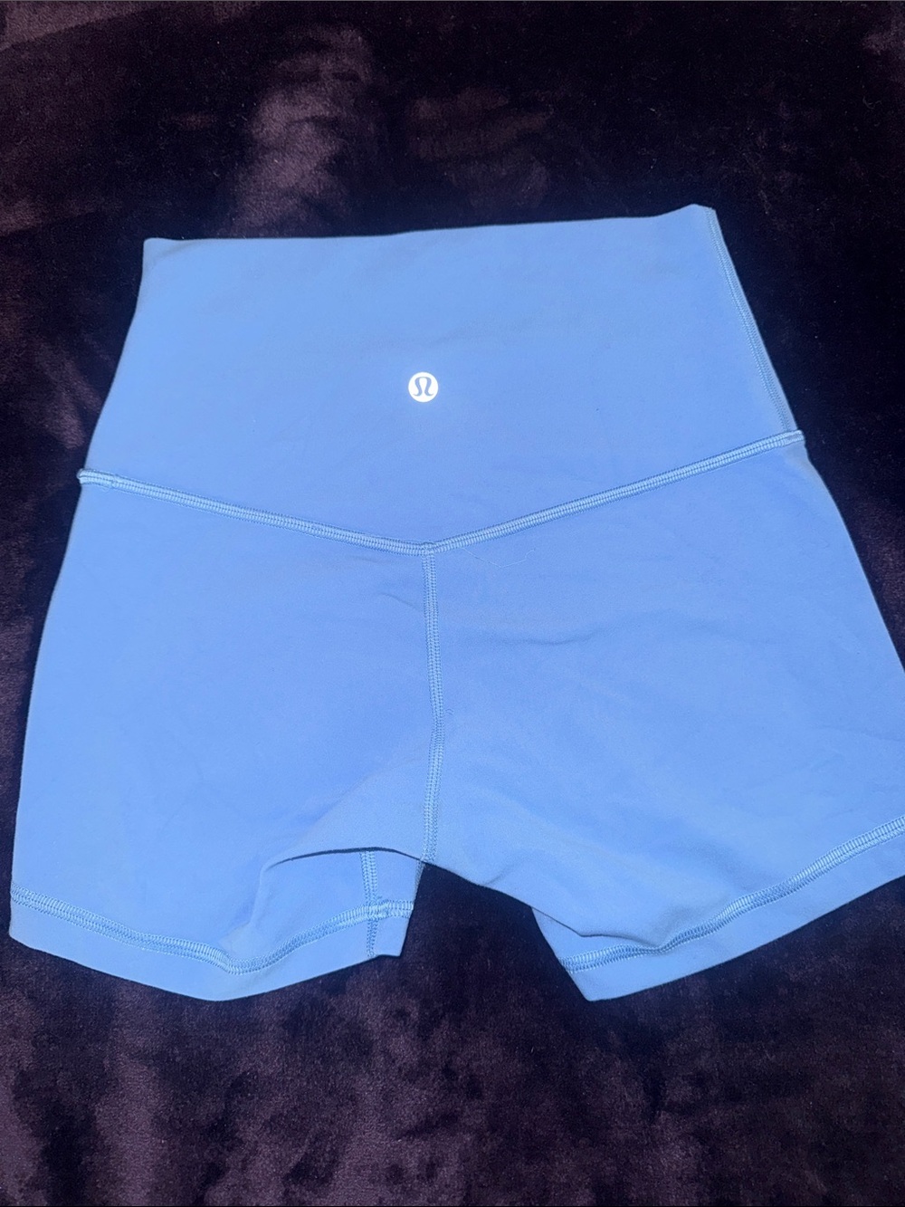 lululemon athletica High-Waist Bright Blue Workout Shorts